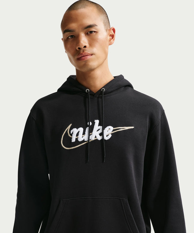 Nike Mens Fleece Hoodie - Black