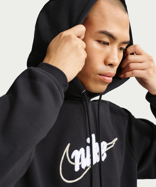 Nike Mens Fleece Hoodie - Black