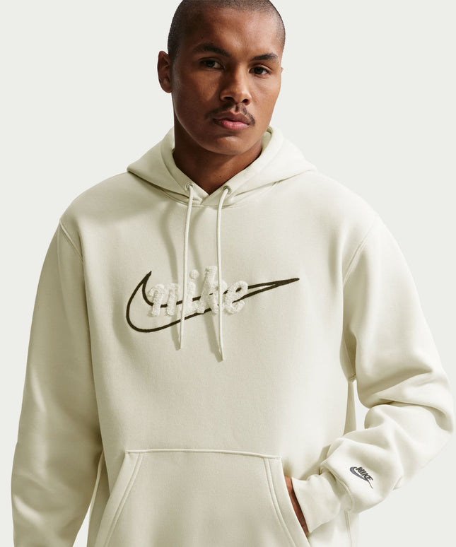 Nike Mens Fleece Hoodie - Light Khaki