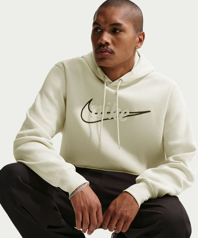 Nike Mens Fleece Hoodie - Light Khaki