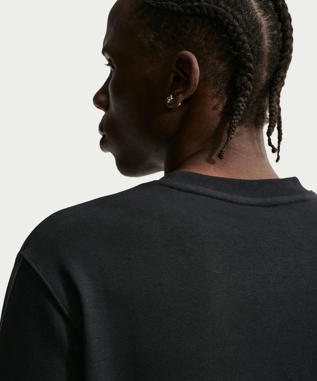 Nike Mens Sportswear Club French Terry Crewneck - Black/Sail