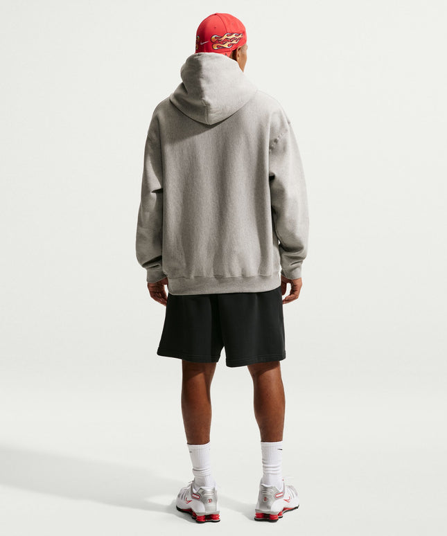 Nike Mens Solo Swoosh Hoodie - Grey/White