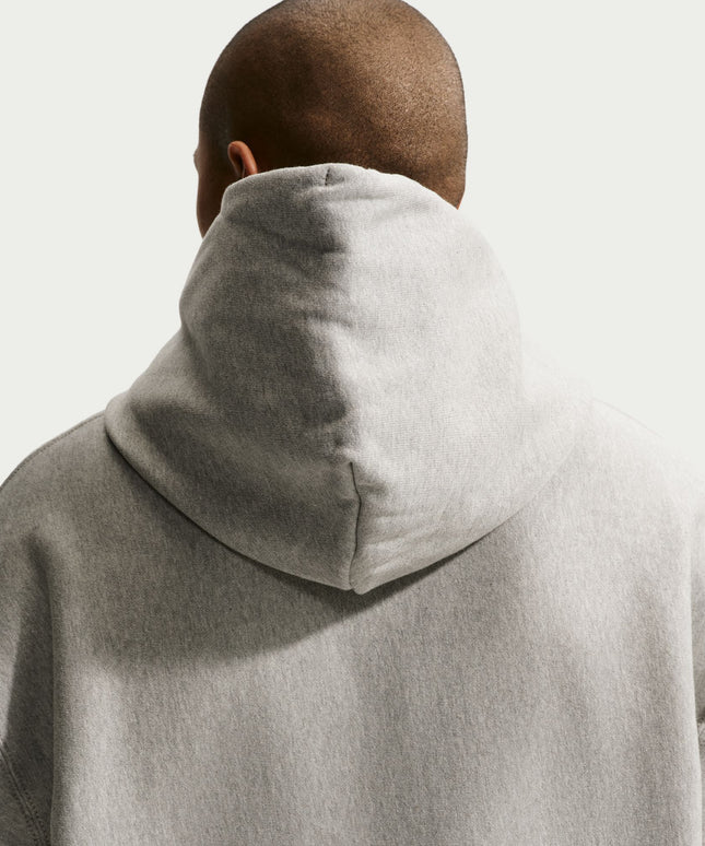 Nike Mens Solo Swoosh Hoodie - Grey/White