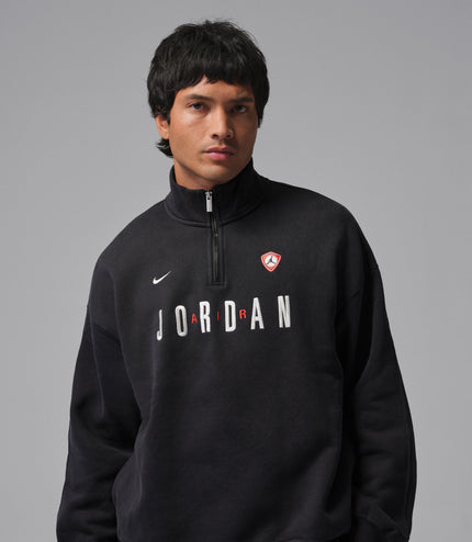 Air Jordan Mens Fleece 1/4 Zip - Black