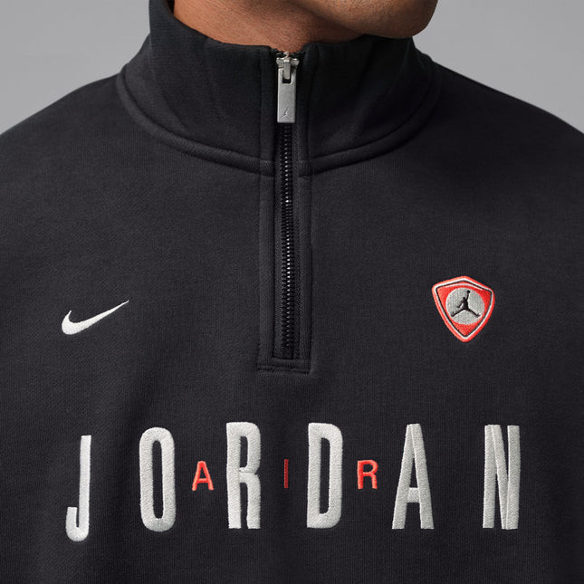 Air Jordan Mens Fleece 1/4 Zip - Black