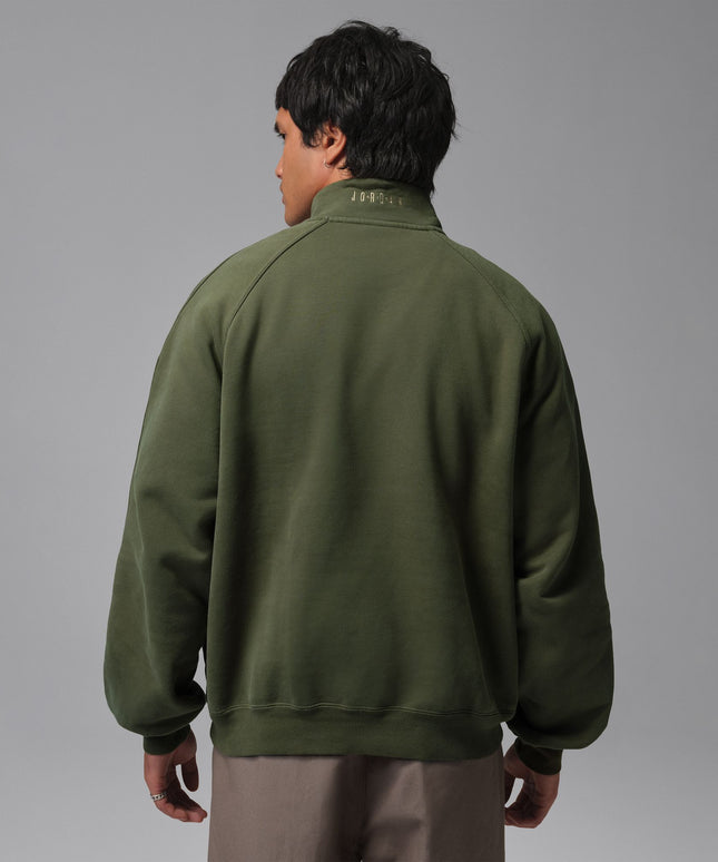 Air Jordan Mens Fleece 1/4 Zip - Cargo Khaki