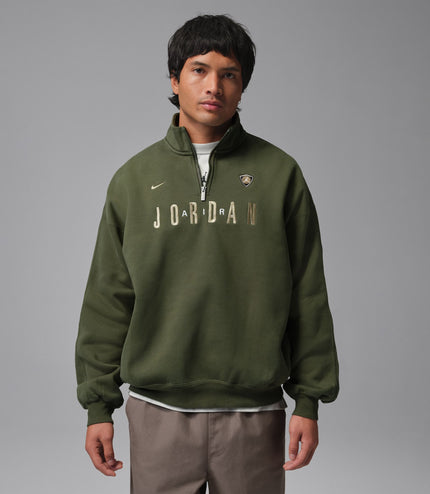 Air Jordan Mens Fleece 1/4 Zip - Cargo Khaki