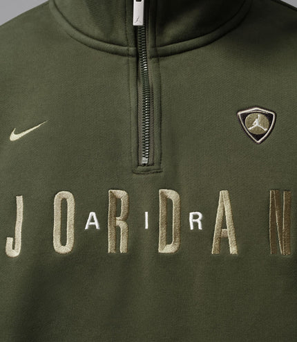 Air Jordan Mens Fleece 1/4 Zip - Cargo Khaki