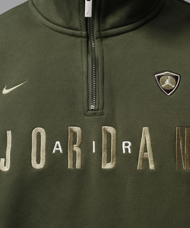Air Jordan Mens Fleece 1/4 Zip - Cargo Khaki
