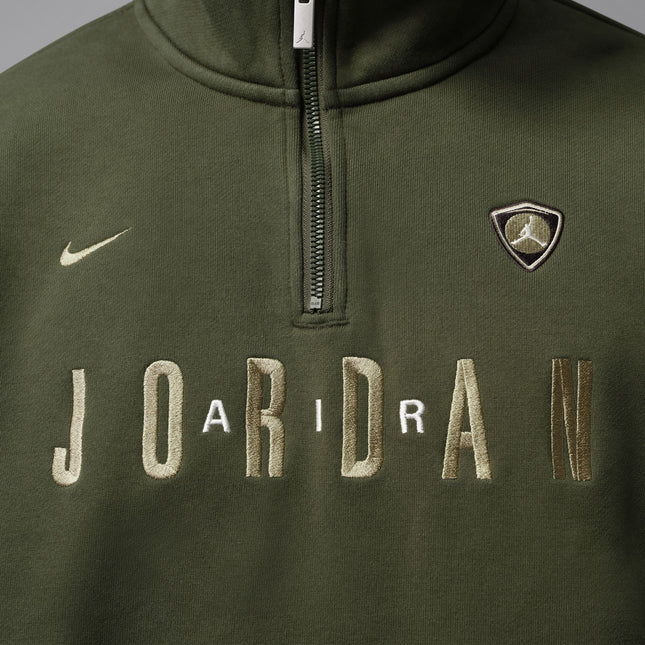 Air Jordan Mens Fleece 1/4 Zip - Cargo Khaki