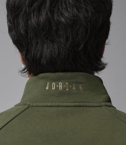 Air Jordan Mens Fleece 1/4 Zip - Cargo Khaki