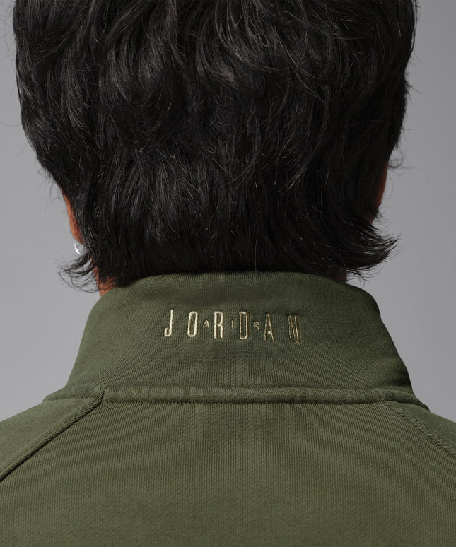 Air Jordan Mens Fleece 1/4 Zip - Cargo Khaki