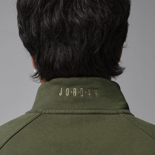 Air Jordan Mens Fleece 1/4 Zip - Cargo Khaki