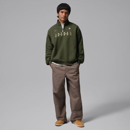 Air Jordan Mens Fleece 1/4 Zip - Cargo Khaki