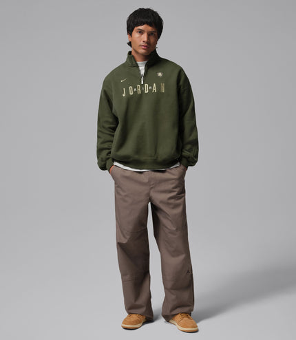 Air Jordan Mens Fleece 1/4 Zip - Cargo Khaki