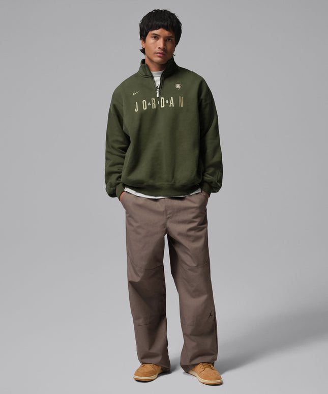 Air Jordan Mens Fleece 1/4 Zip - Cargo Khaki