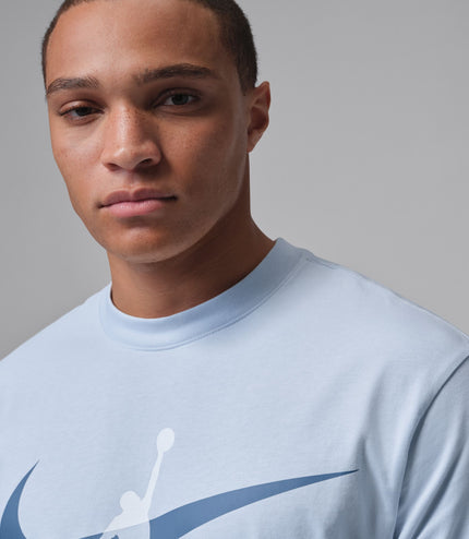 Air Jordan Mens Brooklyn Jumpman Tee - Aura/Squadron Blue