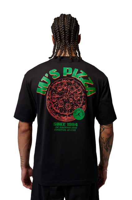 Air Jordan Mens Pizza Graphic Tee - Black