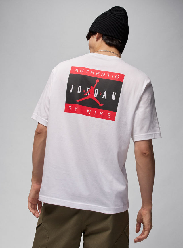 Air Jordan Mens Brand Tee - White