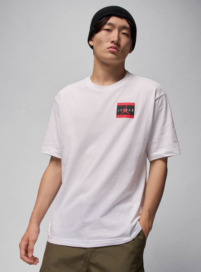 Air Jordan Mens Brand Tee - White