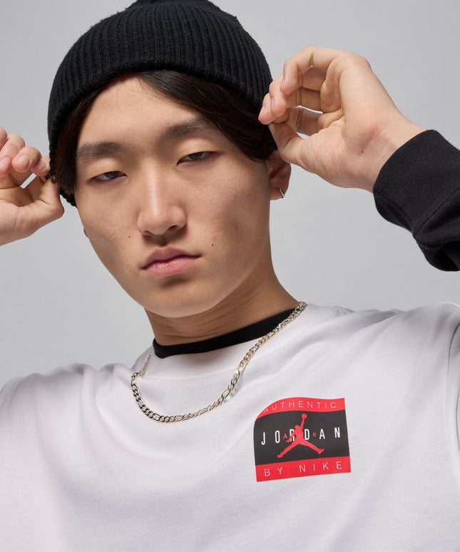 Air Jordan Mens Brand Tee - White