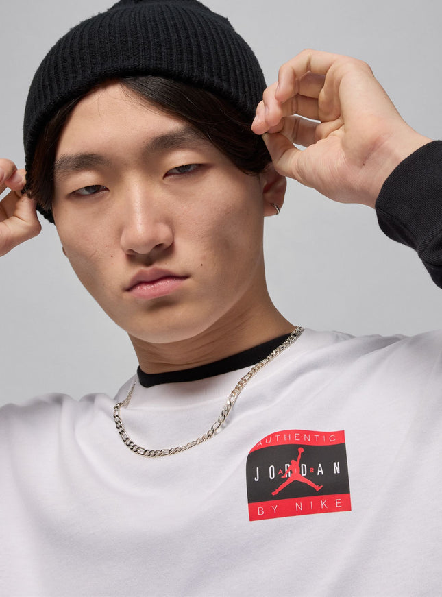 Air Jordan Mens Brand Tee - White