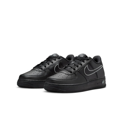 Nike Big Kids Air Force 1 - Black/Light Smoke Grey
