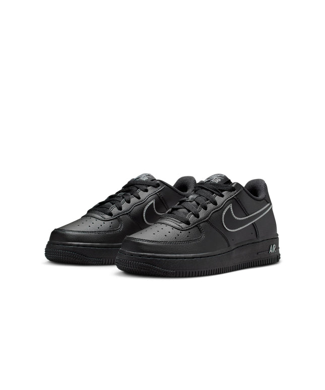 Nike Big Kids Air Force 1 - Black/Light Smoke Grey