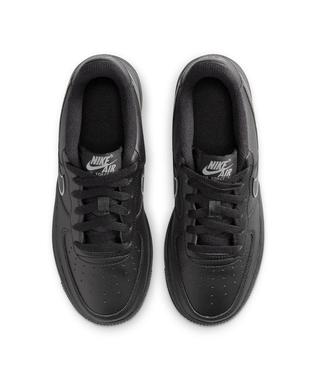 Nike Big Kids Air Force 1 - Black/Light Smoke Grey