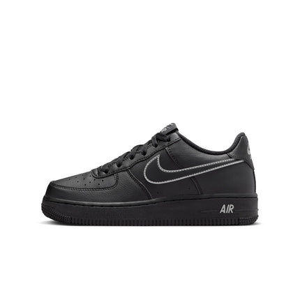 Nike Big Kids Air Force 1 - Black/Light Smoke Grey