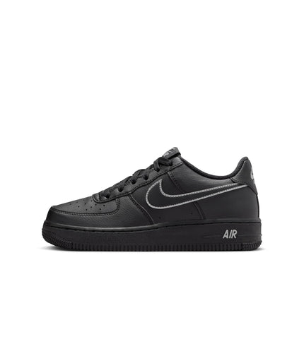 Nike Big Kids Air Force 1 - Black/Light Smoke Grey