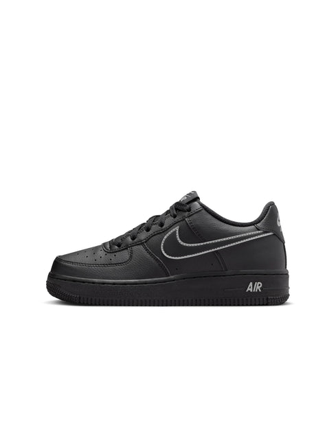 Nike Big Kids Air Force 1 - Black/Light Smoke Grey