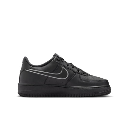 Nike Big Kids Air Force 1 - Black/Light Smoke Grey