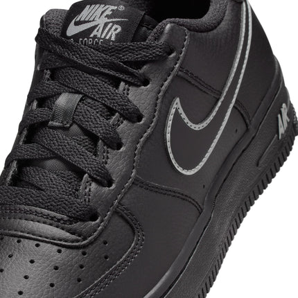 Nike Big Kids Air Force 1 - Black/Light Smoke Grey