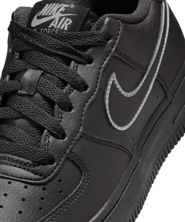 Nike Big Kids Air Force 1 - Black/Light Smoke Grey