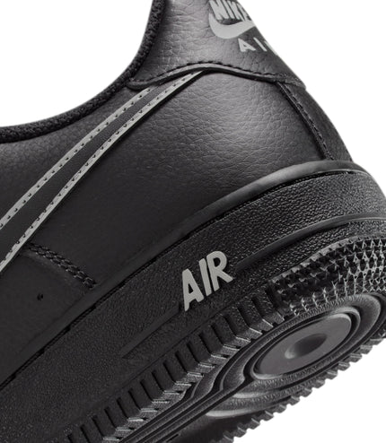 Nike Big Kids Air Force 1 - Black/Light Smoke Grey