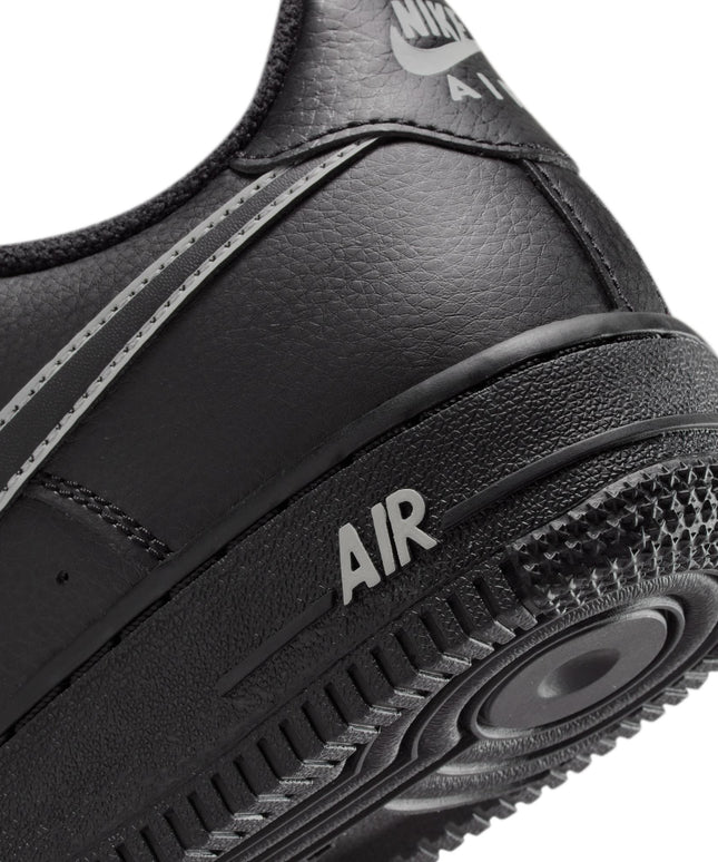 Nike Big Kids Air Force 1 - Black/Light Smoke Grey