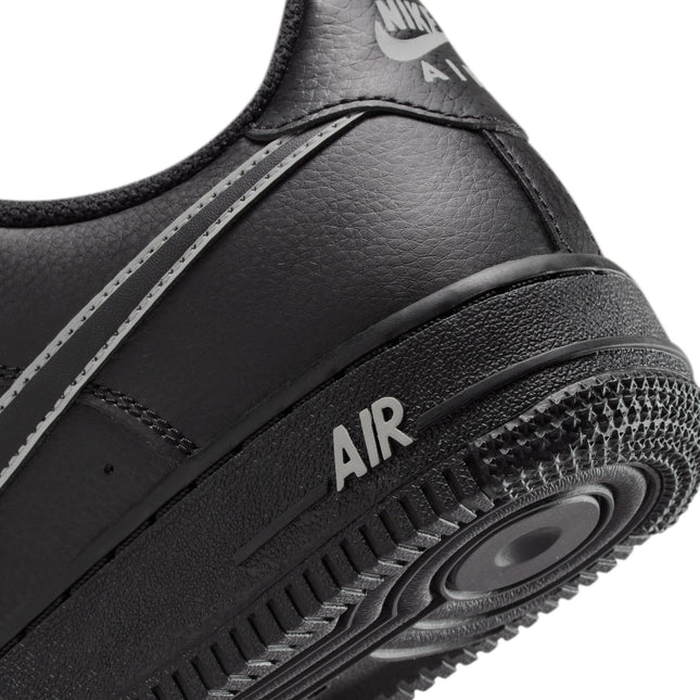 Nike Big Kids Air Force 1 - Black/Light Smoke Grey
