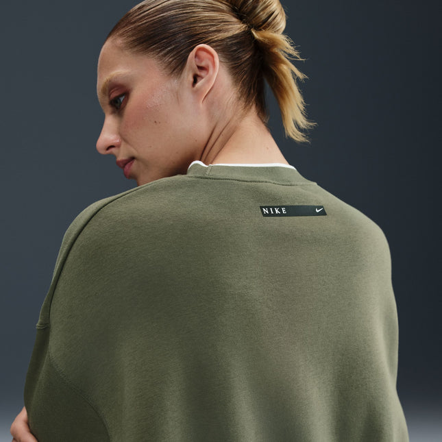 Nike Womens Phoenix Oversized Crewneck - Medium Olive