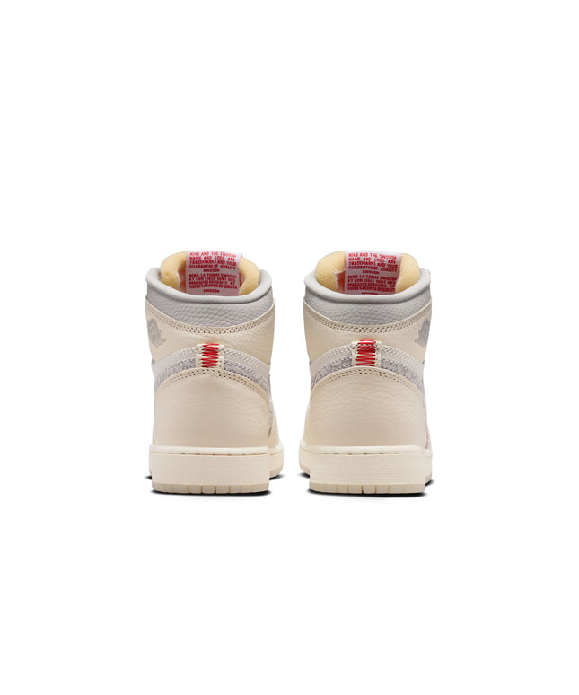 Air Jordan Big Kids 1 Retro High OG - Sail/University Red