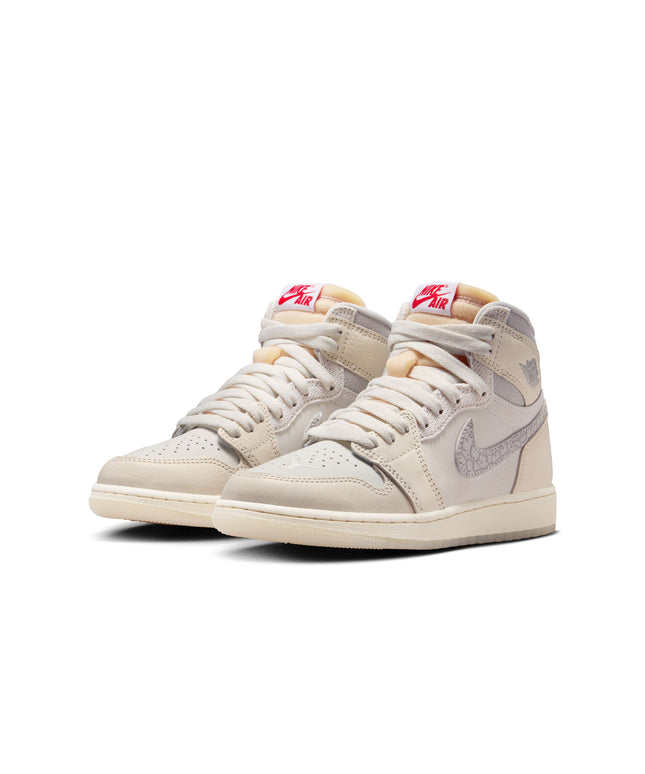 Air Jordan Big Kids 1 Retro High OG - Sail/University Red