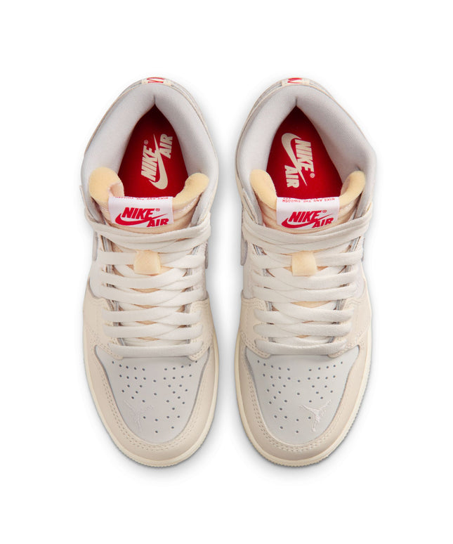 Air Jordan Big Kids 1 Retro High OG - Sail/University Red