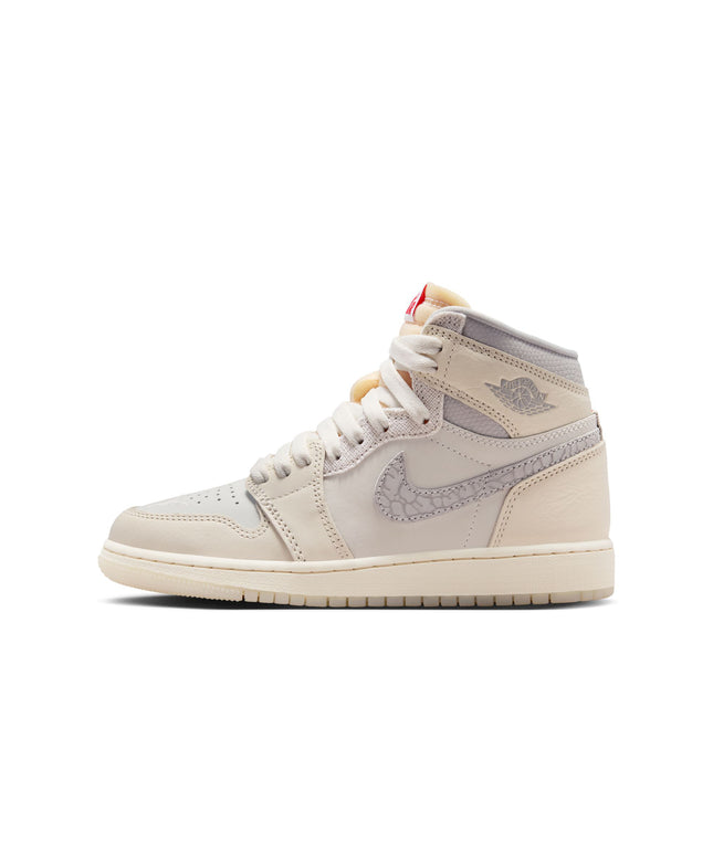 Air Jordan Big Kids 1 Retro High OG - Sail/University Red
