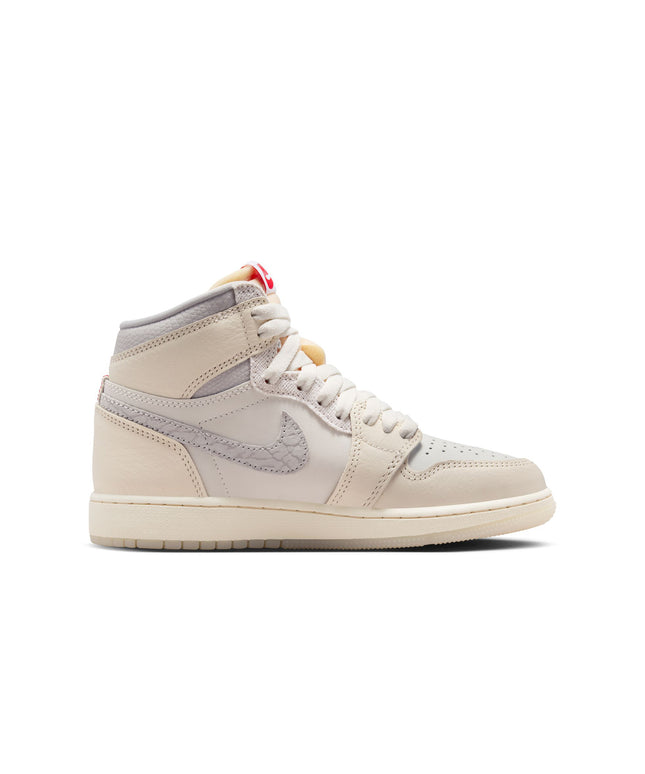 Air Jordan Big Kids 1 Retro High OG - Sail/University Red