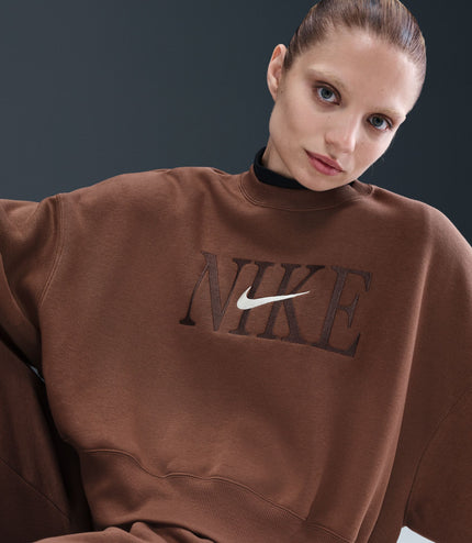 Nike Womens Sportswear Phoenix Fleece - Fauna Brown/Pale Ivory