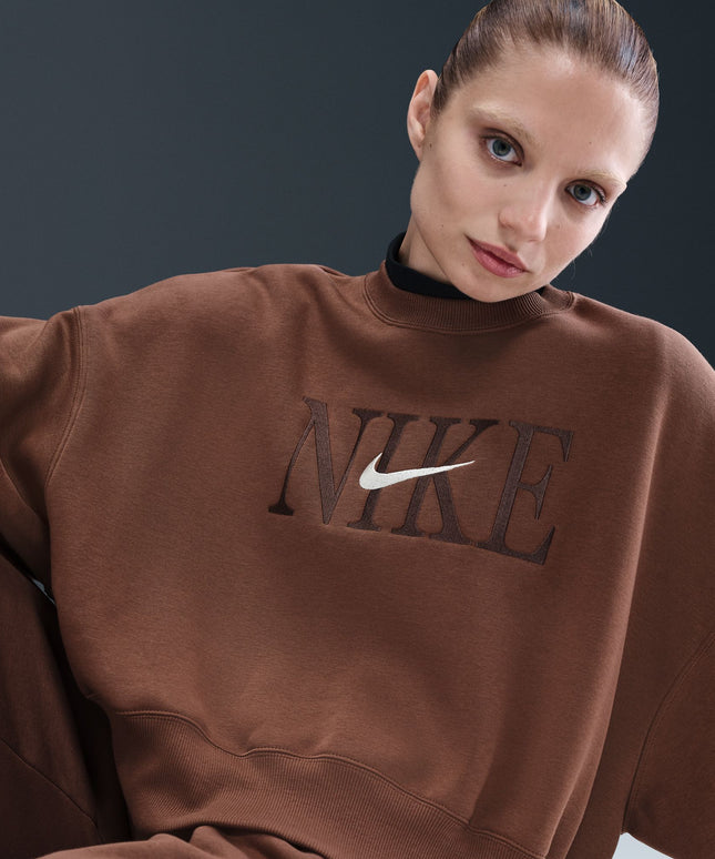 Nike Womens Sportswear Phoenix Fleece - Fauna Brown/Pale Ivory