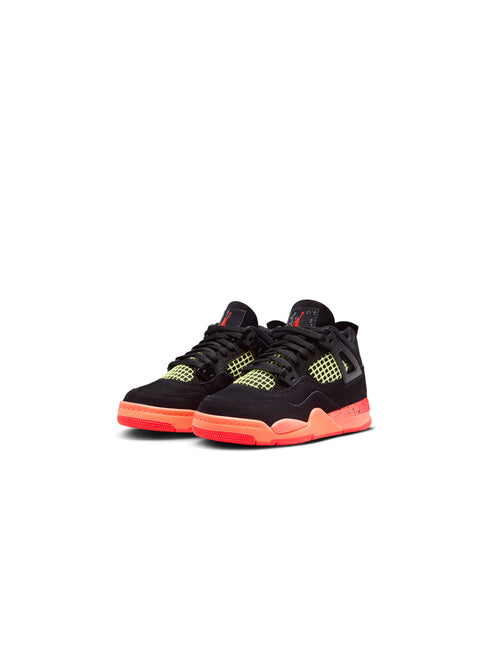 Air Jordan (PS) 4 Retro - Black/Infrared