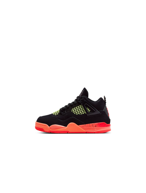 Air Jordan (PS) 4 Retro - Black/Infrared