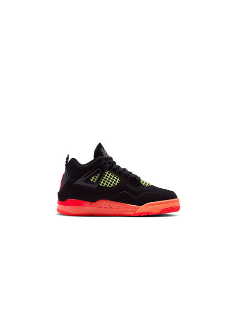Air Jordan (PS) 4 Retro - Black/Infrared