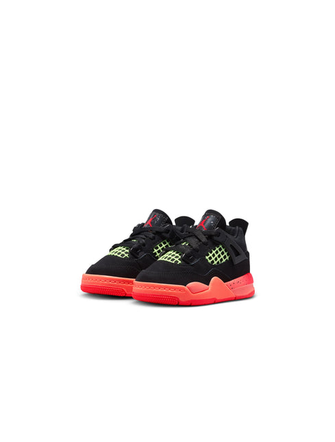 Air Jordan (TD) 4 Retro - Black/Infrared